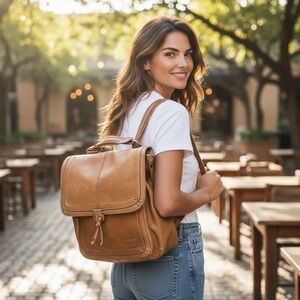 The Sak Ventura Convertible Leather Backpack/Crossbody